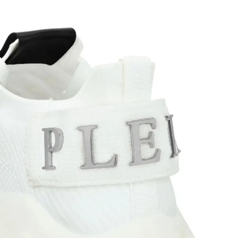 Philipp Plein Runner Iconic White Knit Sneakers - Picture 4 of 5